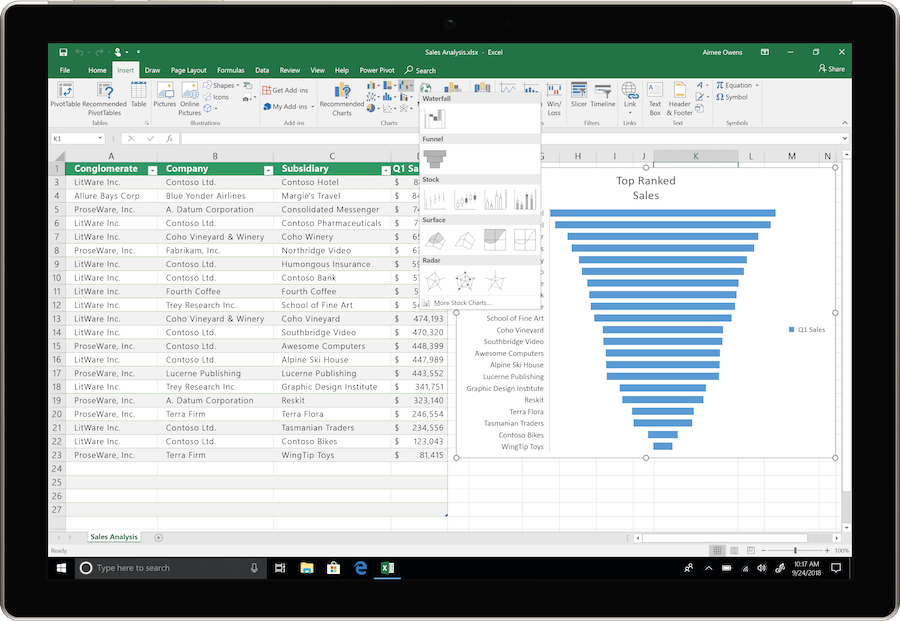 pc version of excel for mac